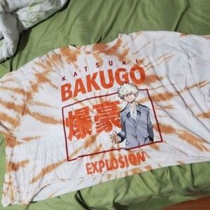 Bakugo cropped top my Hero academia anime